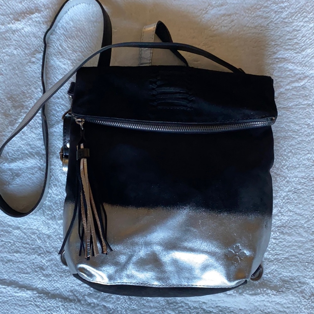 Patricia Nash Black and Silver Handbag/Backpack